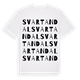 Svartandal ordlek t-shirt