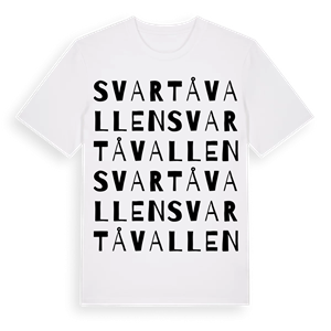 Svartåvallen ordlek t-shirt – ekologisk bomull t-shirt från Pinshirt