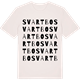 Vintage White t-shirt med Svartbo ordlek t-shirt