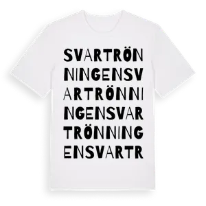 Svartrönningen ordlek t-shirt – ekologisk bomull t-shirt från Pinshirt