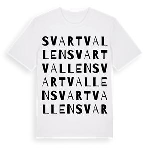 Svartvallen ordlek t-shirt – ekologisk bomull t-shirt från Pinshirt