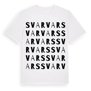 Svarvars ordlek t-shirt – ekologisk bomull t-shirt från Pinshirt