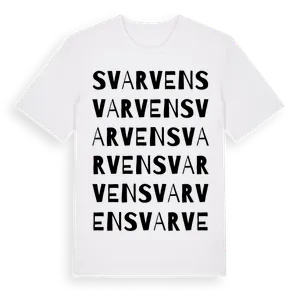 Svarven ordlek t-shirt – ekologisk bomull t-shirt från Pinshirt