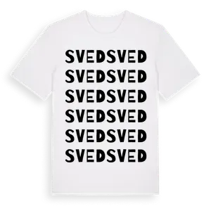 Sved ordlek t-shirt – ekologisk bomull t-shirt från Pinshirt