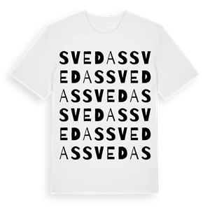 Svedas ordlek t-shirt – ekologisk bomull t-shirt från Pinshirt