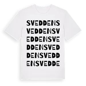 Svedden ordlek t-shirt – ekologisk bomull t-shirt från Pinshirt
