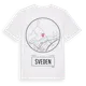 White t-shirt med Sveden t-shirt
