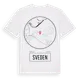 White t-shirt med Sveden t-shirt
