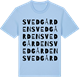 Blue Soul t-shirt med Svedgården ordlek t-shirt