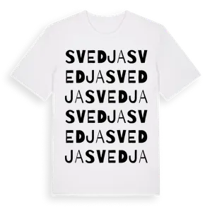 Svedja ordlek t-shirt – ekologisk bomull t-shirt från Pinshirt