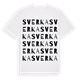White t-shirt med Sverka ordlek t-shirt
