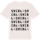 Vintage White t-shirt med Sverka ordlek t-shirt
