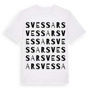 Svessar ordlek t-shirt – ekologisk bomull t-shirt från Pinshirt