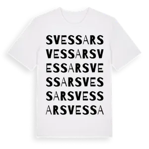 Svessar ordlek t-shirt – ekologisk bomull t-shirt från Pinshirt