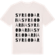 Vintage White t-shirt med Syrbodarna ordlek t-shirt