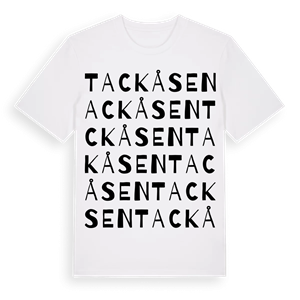 Tackåsen ordlek t-shirt – ekologisk bomull t-shirt från Pinshirt