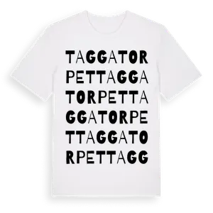 Taggatorpet ordlek t-shirt – ekologisk bomull t-shirt från Pinshirt