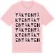 Pink Cotton t-shirt med Täkten ordlek t-shirt