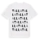 White t-shirt med Talla ordlek t-shirt