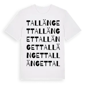 Tallänget ordlek t-shirt – ekologisk bomull t-shirt från Pinshirt