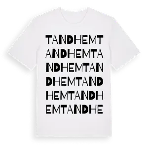 Tandhem ordlek t-shirt – ekologisk bomull t-shirt från Pinshirt