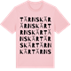 Pink Cotton t-shirt med Tärnskär ordlek t-shirt