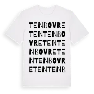Tenbovreten ordlek t-shirt – ekologisk bomull t-shirt från Pinshirt