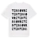 White t-shirt med Tenbovreten ordlek t-shirt