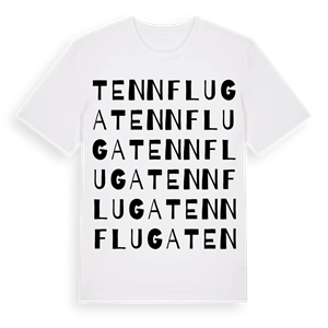 Tennfluga ordlek t-shirt – ekologisk bomull t-shirt från Pinshirt
