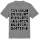 Mid Heather Gray t-shirt med Tevansjö ordlek t-shirt