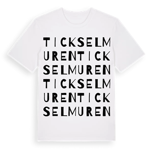 Tickselmuren ordlek t-shirt – ekologisk bomull t-shirt från Pinshirt