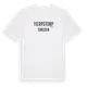 White t-shirt med Tierpstorp i Sverige t-shirt