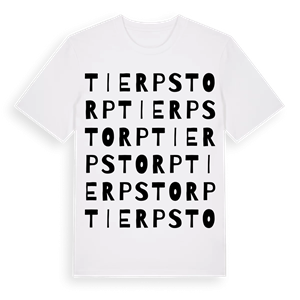Tierpstorp ordlek t-shirt – ekologisk bomull t-shirt från Pinshirt