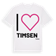 Jag älskar Timsen t-shirt stort tryck
