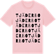 Pink Cotton t-shirt med Tjäderbo ordlek t-shirt