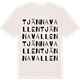 Vintage White t-shirt med Tjännavallen ordlek t-shirt