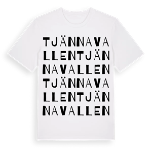 Tjännavallen ordlek t-shirt – ekologisk bomull t-shirt från Pinshirt
