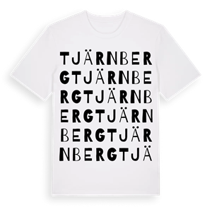 Tjärnberg ordlek t-shirt – ekologisk bomull t-shirt från Pinshirt
