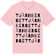 Pink Cotton t-shirt med Tjärnberget ordlek t-shirt