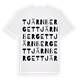 White t-shirt med Tjärnberget ordlek t-shirt