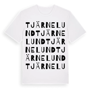 Tjärnelund ordlek t-shirt – ekologisk bomull t-shirt från Pinshirt