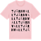 Pink Cotton t-shirt med Tjärnvall ordlek t-shirt