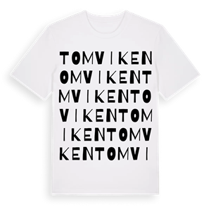 Tomviken ordlek t-shirt – ekologisk bomull t-shirt från Pinshirt