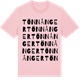 Pink Cotton t-shirt med Tönnånger ordlek t-shirt