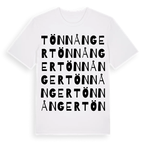 Tönnånger ordlek t-shirt – ekologisk bomull t-shirt från Pinshirt