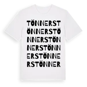 Tönners ordlek t-shirt – ekologisk bomull t-shirt från Pinshirt