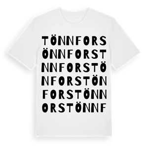 Tönnfors ordlek t-shirt – ekologisk bomull t-shirt från Pinshirt