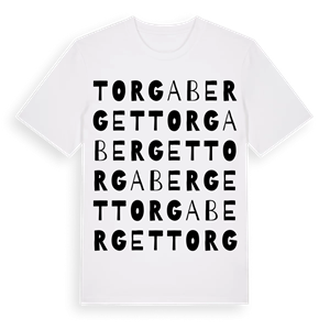 Torgaberget ordlek t-shirt – ekologisk bomull t-shirt från Pinshirt