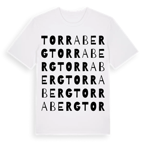 Torraberg ordlek t-shirt – ekologisk bomull t-shirt från Pinshirt