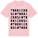 Pink Cotton t-shirt med Torrbergsbo ordlek t-shirt